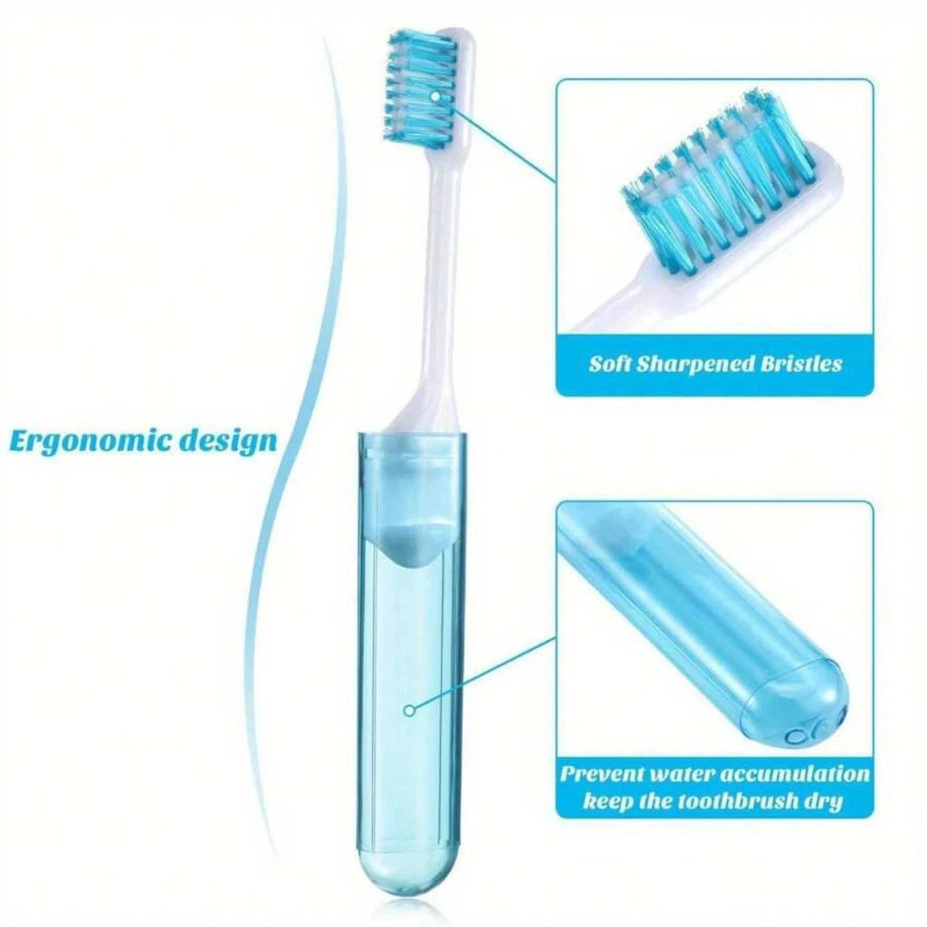 Foldable Folding Travel Toothbrush Camping Portable Sanitary Hiking Outdoor