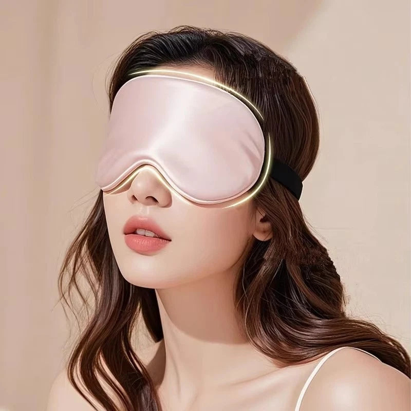 Luxury Pure Organic Satin Silk Eye Mask Soft Relax Travel Sleep Blindfold