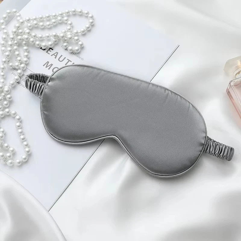 Luxury Pure Organic Satin Silk Eye Mask Soft Relax Travel Sleep Blindfold
