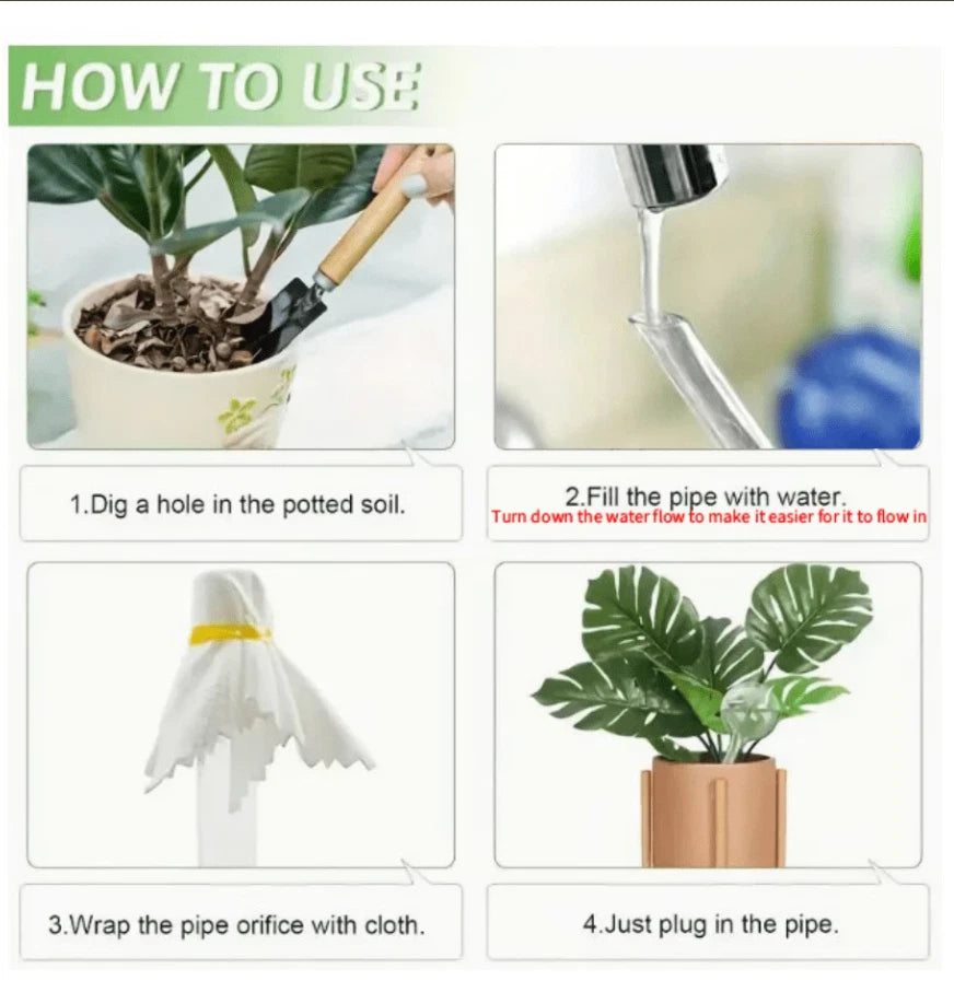 5PCS Watering Globes Slow Release Plants Flowers waterer Self Watering Bulbs Bal