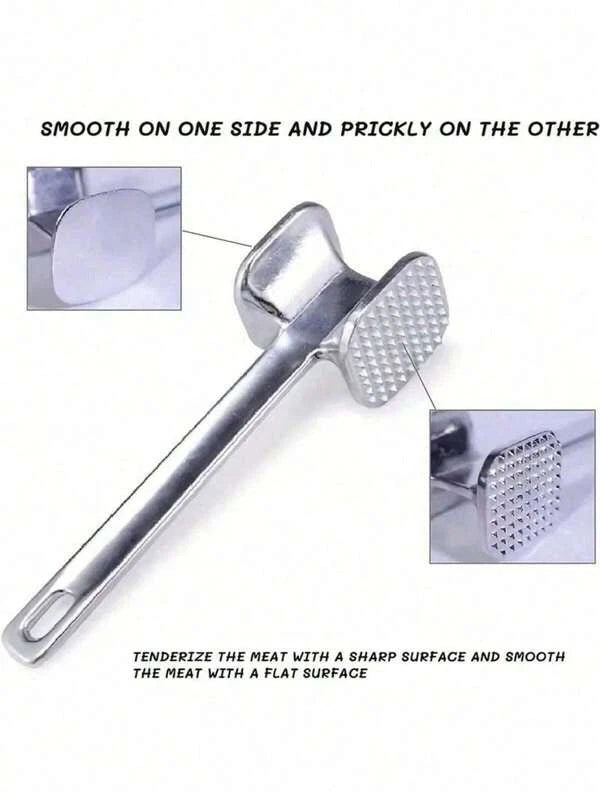 Stainless Steel Meat Mallet Tenderizer Steak, Beef, Chicken Hammer Kitchen Tool